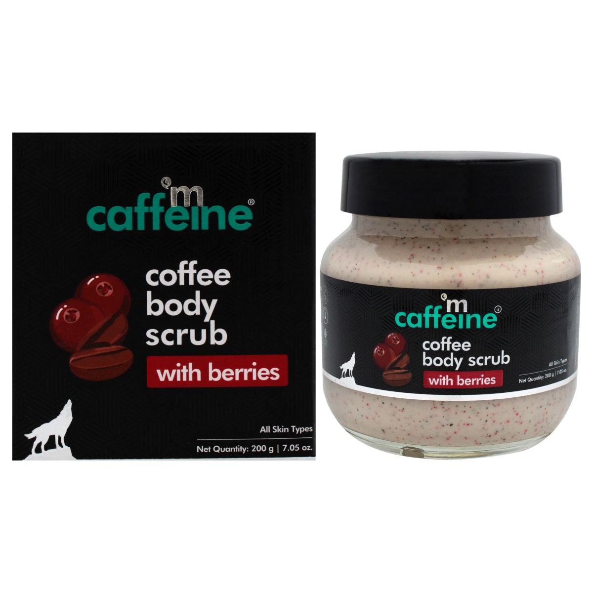 Picture of mCaffeine I0145141 7.05 oz Coffee Body Scrub with Berries for Unisex