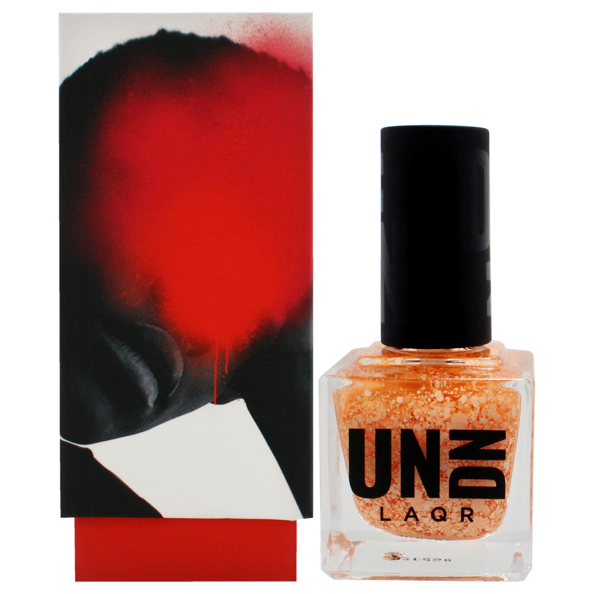 Picture of UNDN I0147122 0.5 oz Vegan Nail Polish for Women - 0208 Orange Splatter
