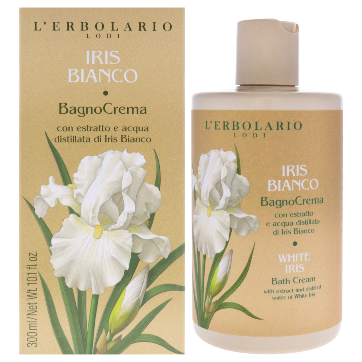 Picture of L Erbolario I0155151 10.1 oz White Iris Bath Cream for Unisex