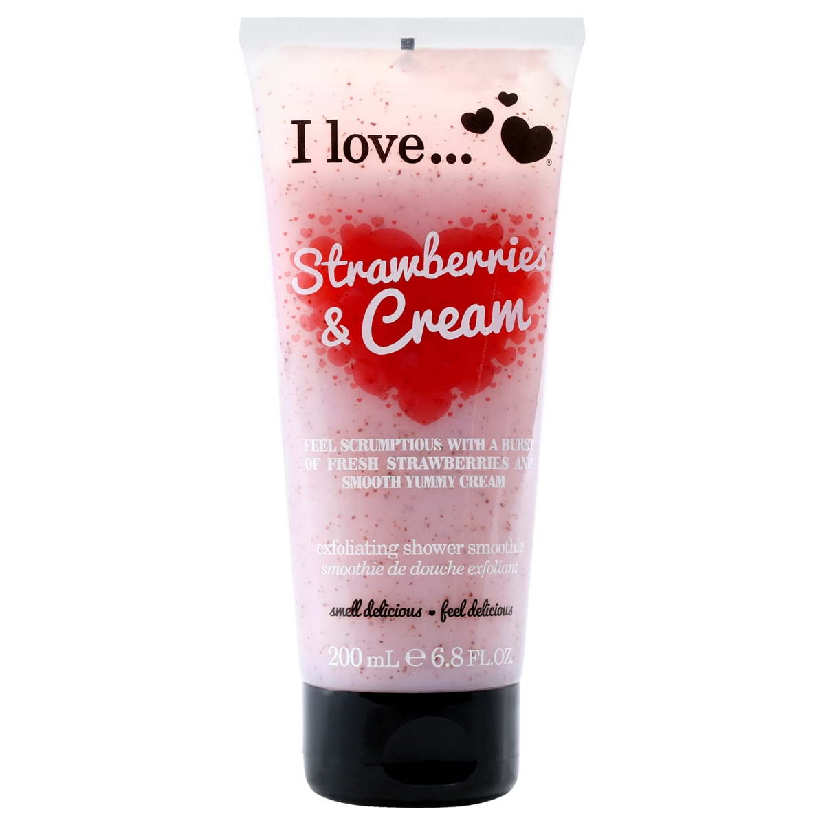 Picture of I Love Cosmetics I0145848 6.8 oz Exfoliating Shower Smoothie Strawberries Cream for Women