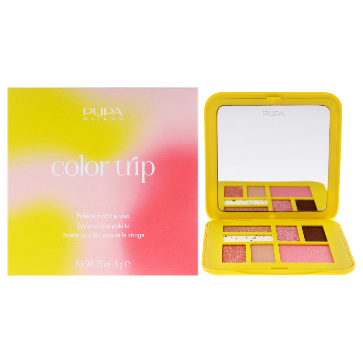Picture of Pupa Milano I0153111 Color Trip Eye & Face Palette for Women - Pretty Trip