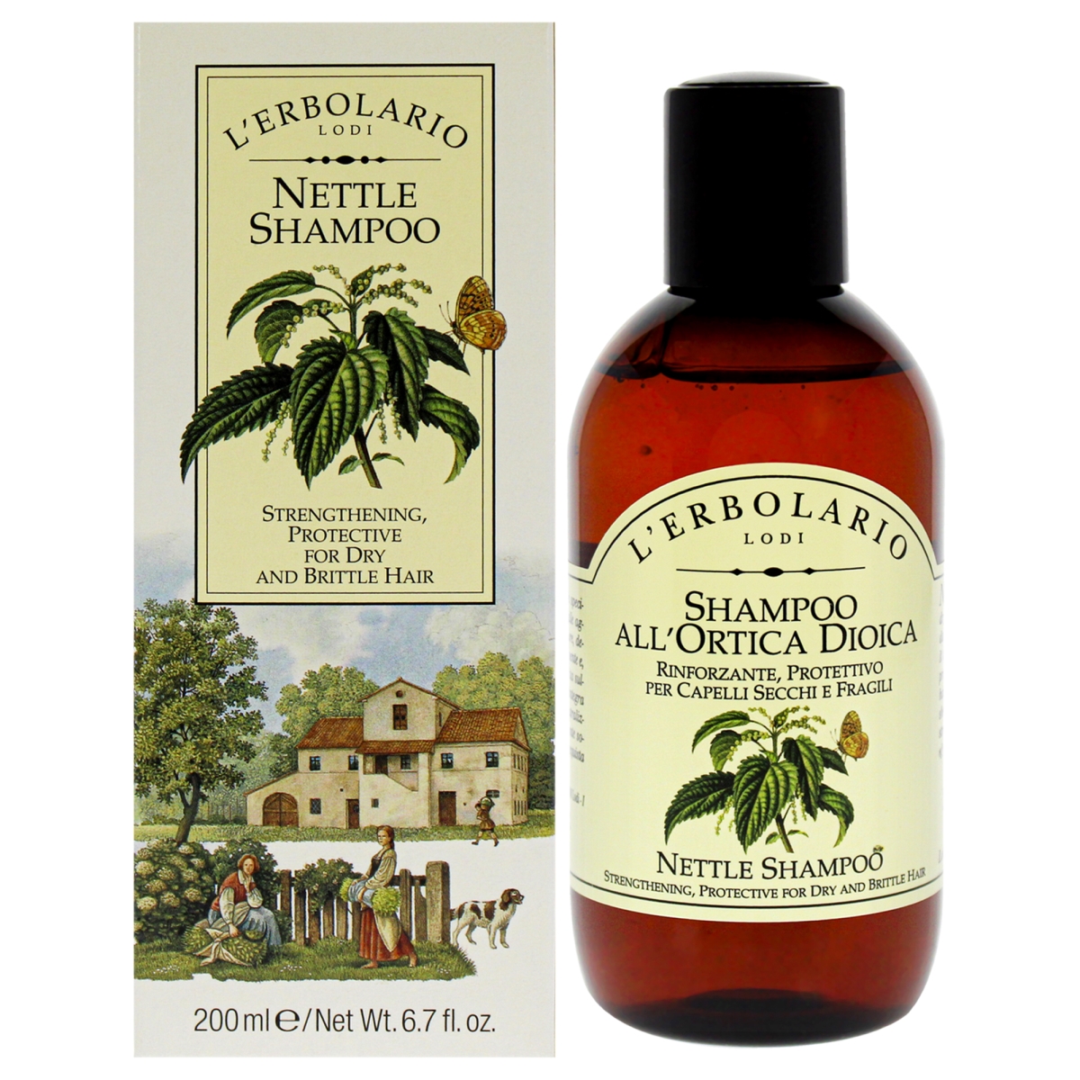 Picture of L Erbolario I0126080 6.7 oz Nettle Shampoo for Unisex
