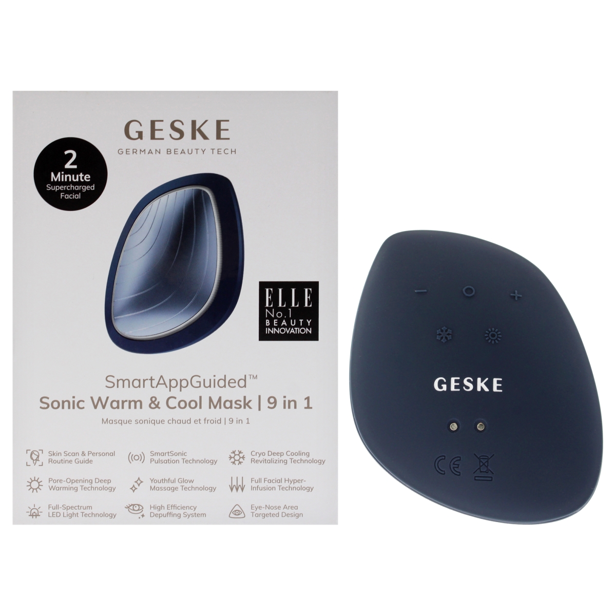 Picture of Geske I0152219 9 in 1 Sonic Warm & Cool Mask for Women - Midnight