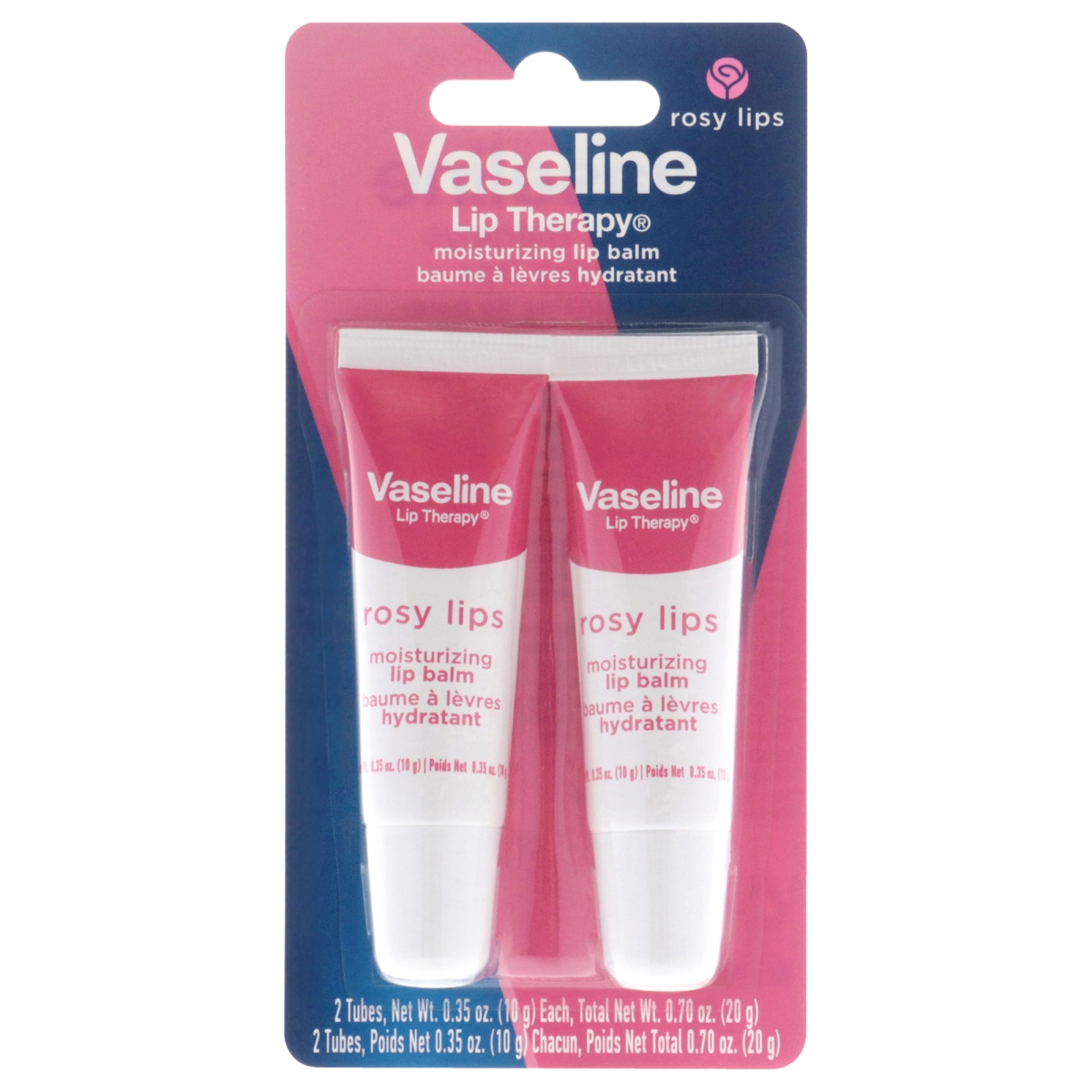 Vaseline Rosy Lips Tinted Lip Balm, Twin Pack - 0.35 oz | CVS