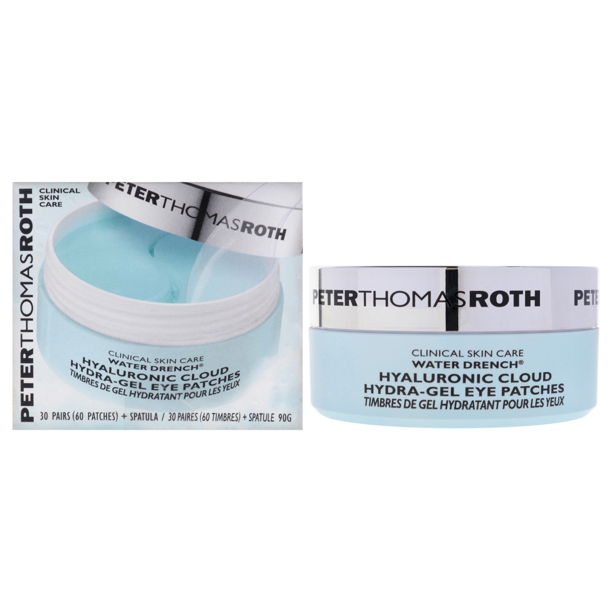 Picture of Peter Thomas Roth I0134413 Water Drench Hyaluronic Cloud Hydra-Gel Eye Patches for Unisex - 60 Piece