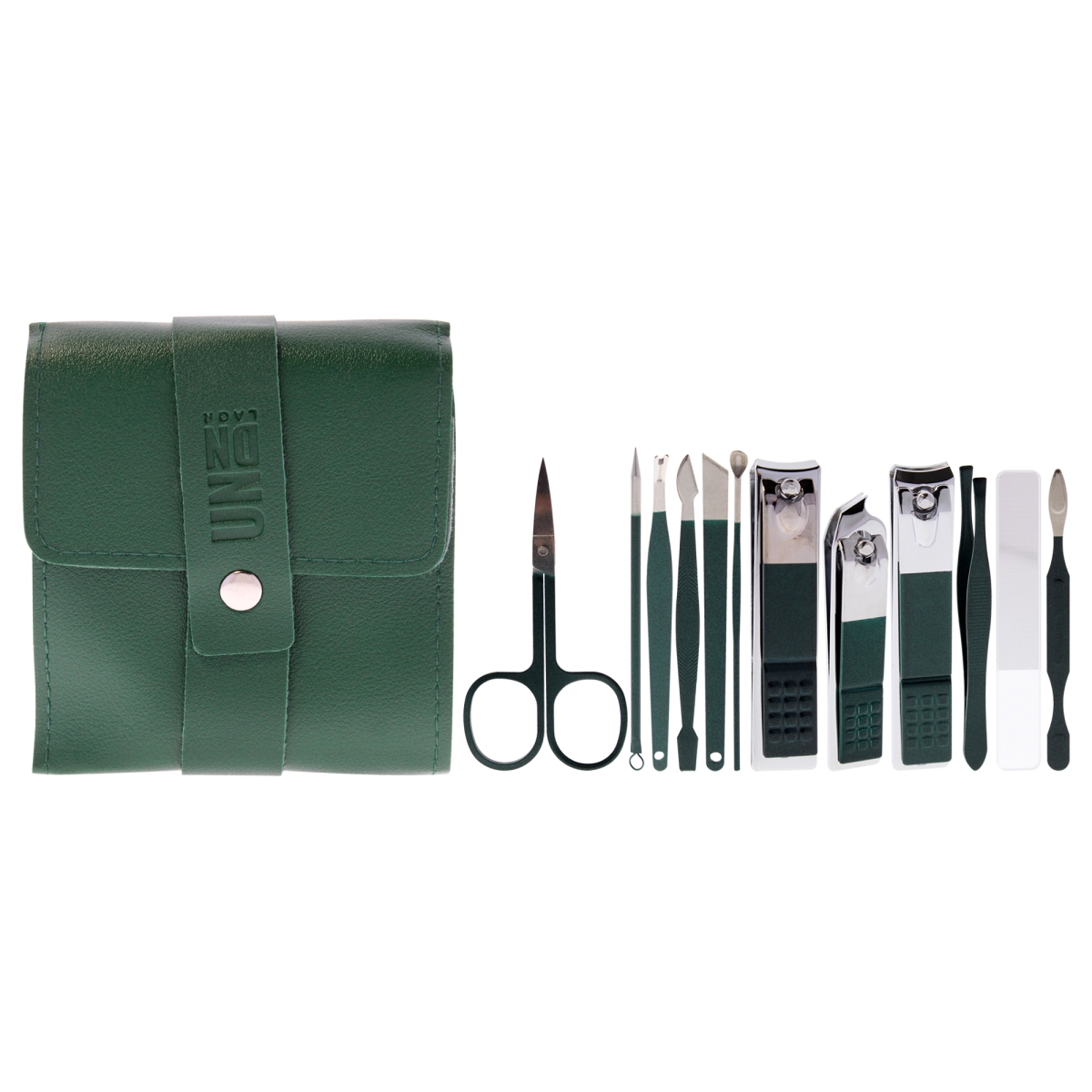 I0149510 Manicure Set, Dark Green - 12 Piece