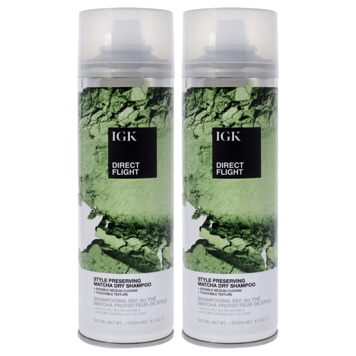K0007420 6.3 oz Direct Flight Matcha Dry Shampoo - Pack of 2