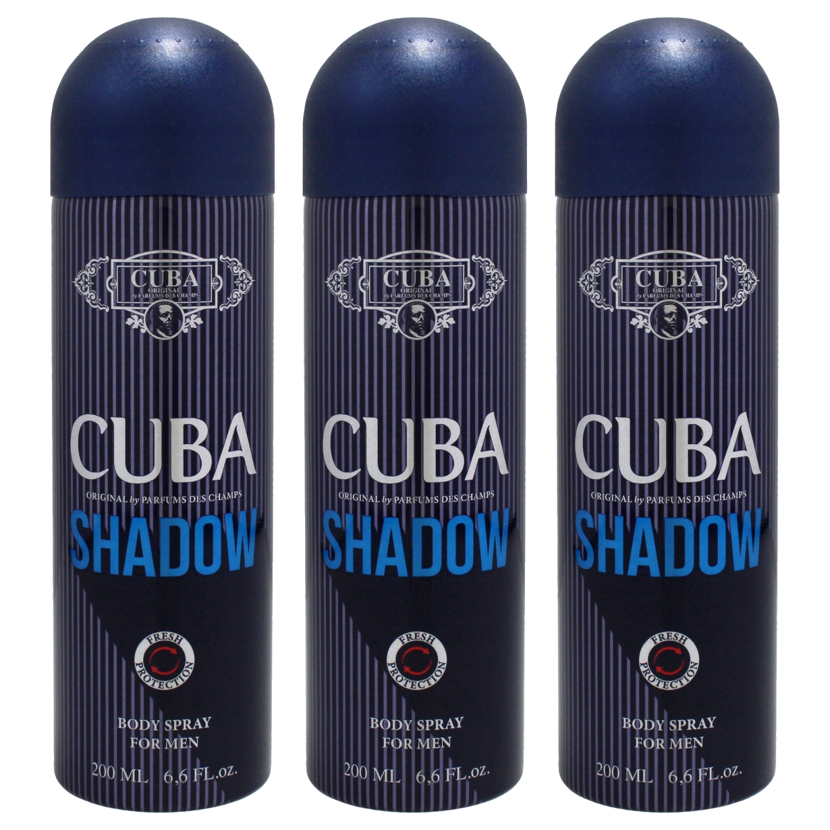 K0007249 6.6 oz  Shadow Body Spray for Men - Pack of 3