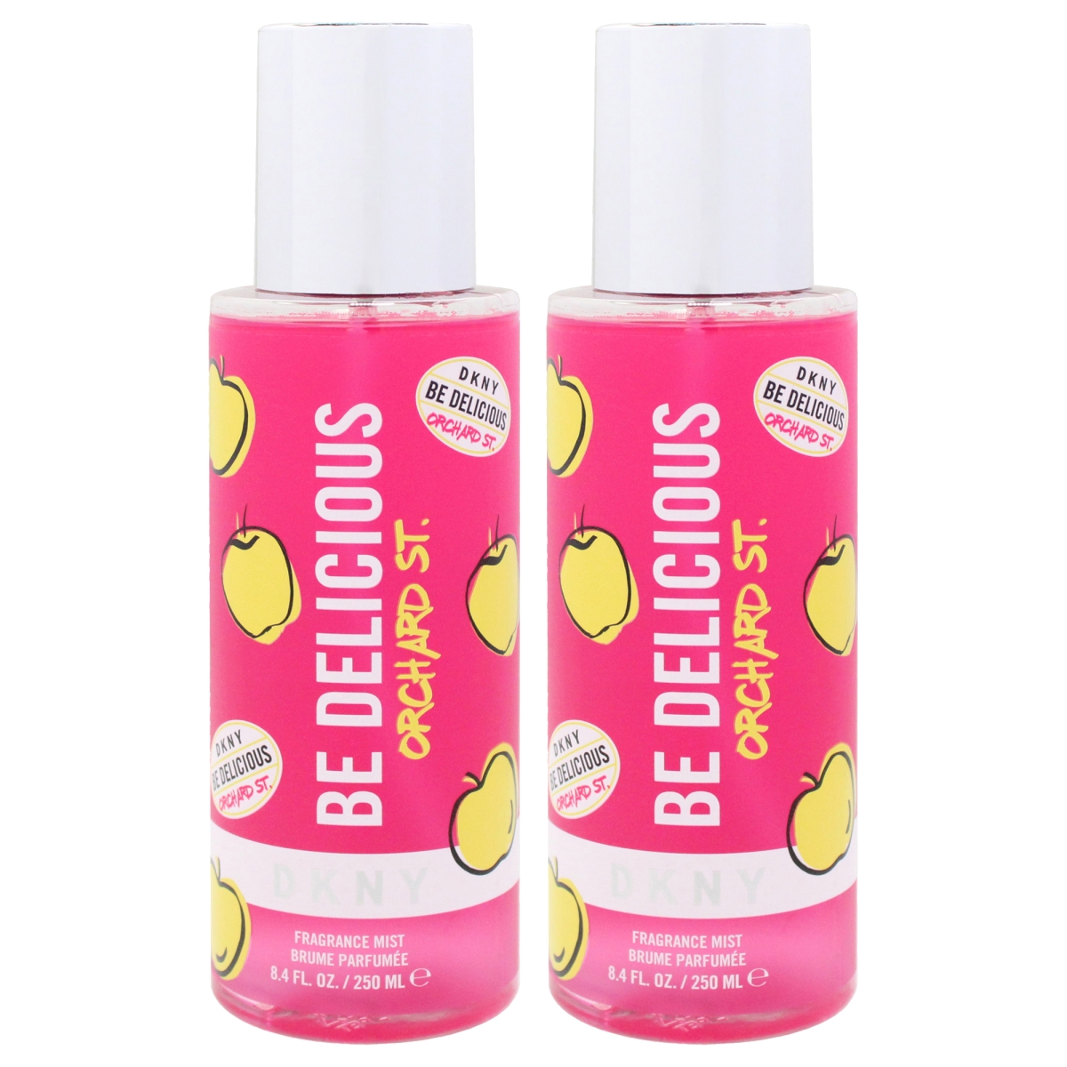 K0007259 8.4 oz DKNY Be Delicious Orchard St Fragrance Mist for Women - Pack of 2