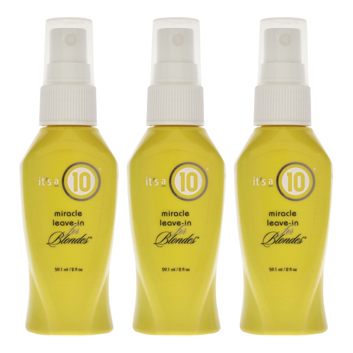 Its A 10 K0007448 2 oz Miracle Leave-In for Blondes - Pack of 3