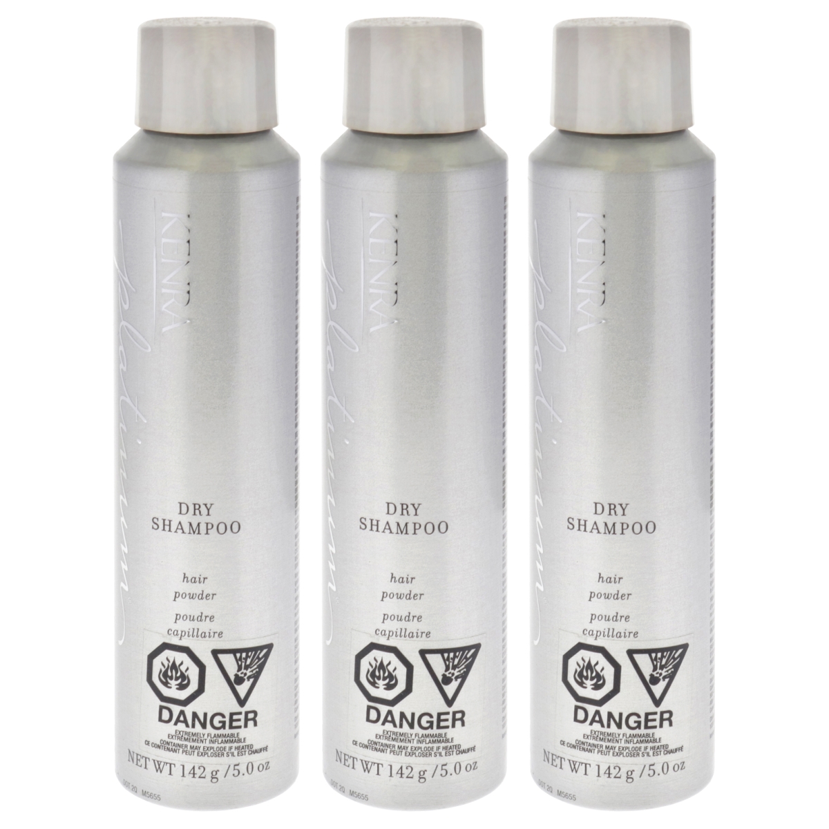 K0007499 5 oz Platinum Dry Shampoo for Unisex - Pack of 3
