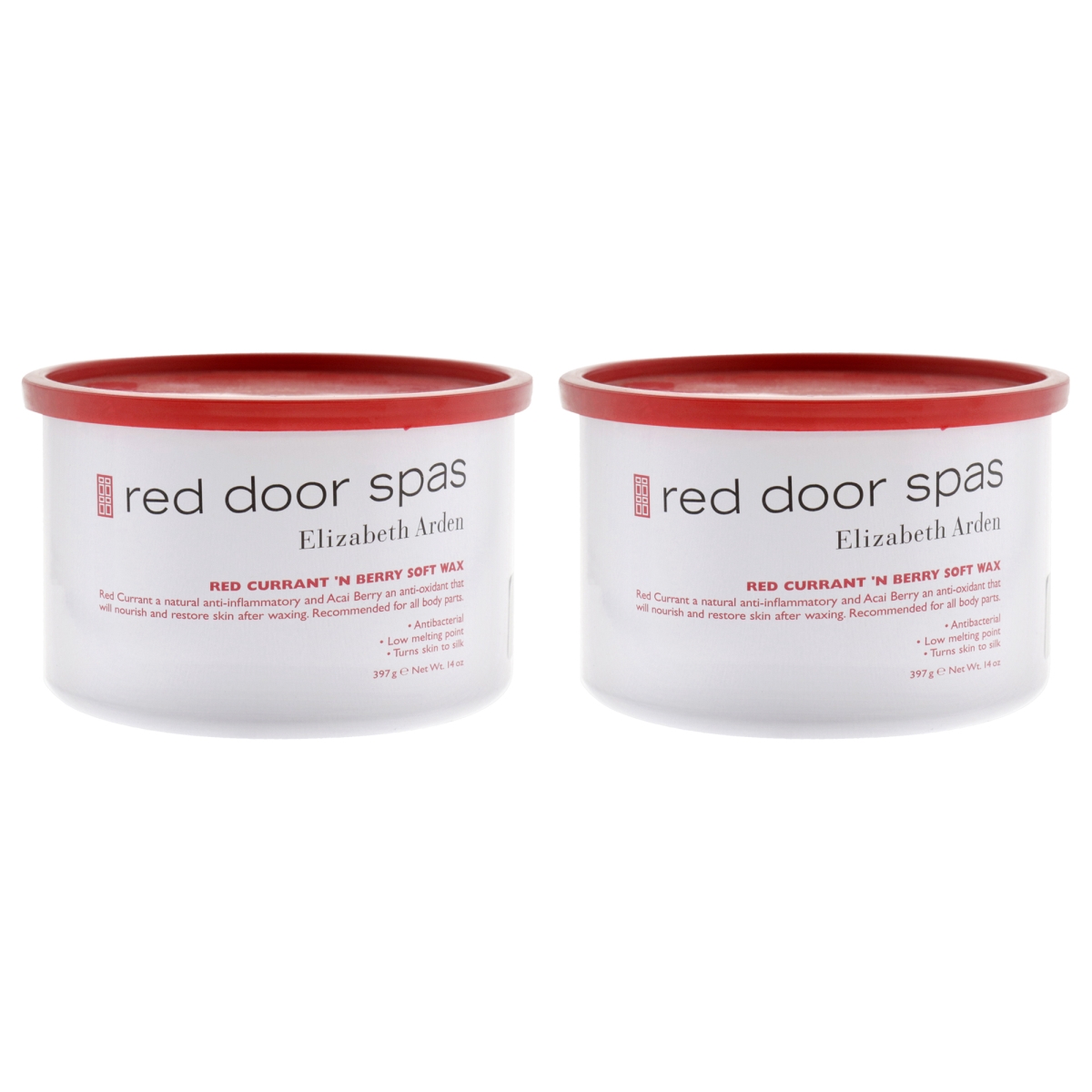 K0007268 14 oz Red Door Spa Red Currant Berry Soft Wax - Pack of 2