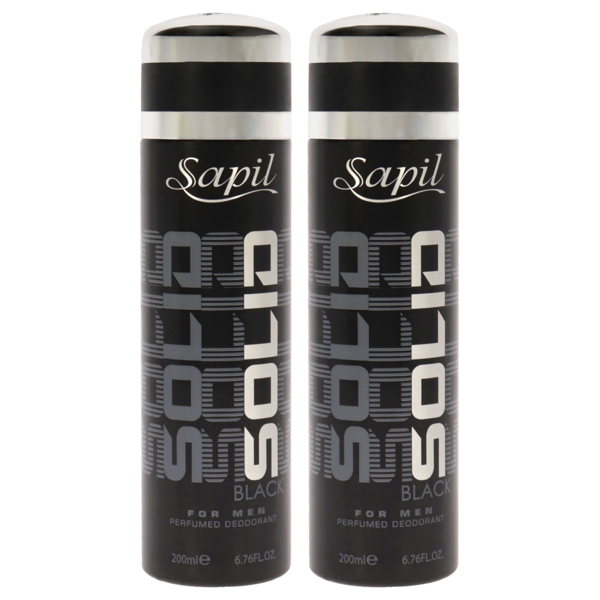 K0007088 6.76 oz Solid Black Perfumed Deodorant for Men - Pack of 2