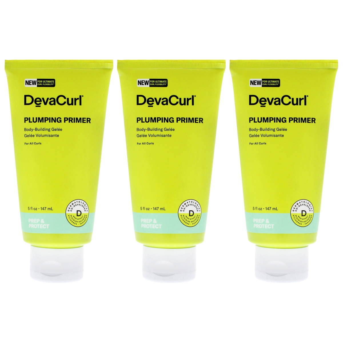 DevaCurl K0007437 5 oz Plumping Primer Gel for Unisex - Pack of 3