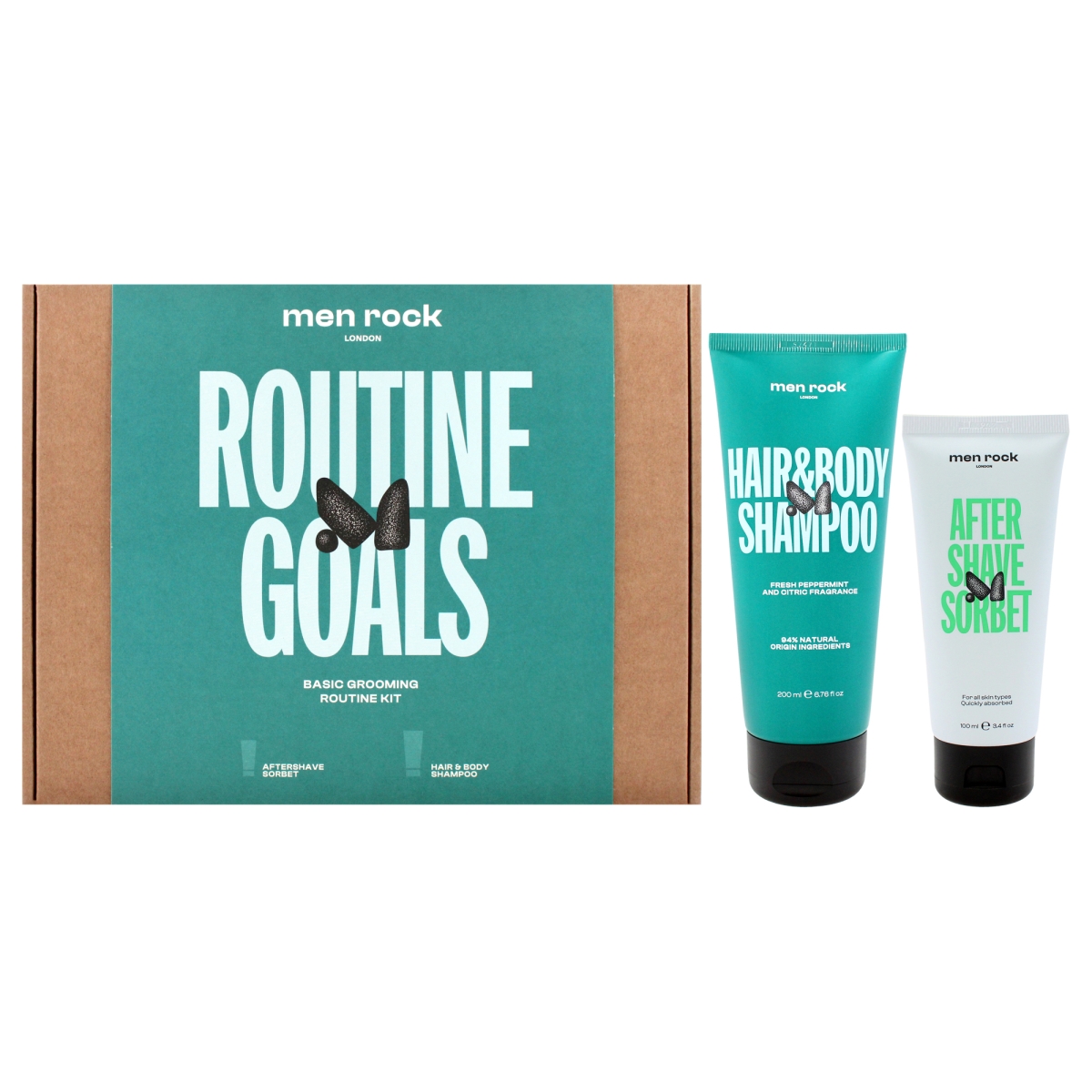 I0153363 Routine Goals Basic Grooming Kit for Men - Pack of 2