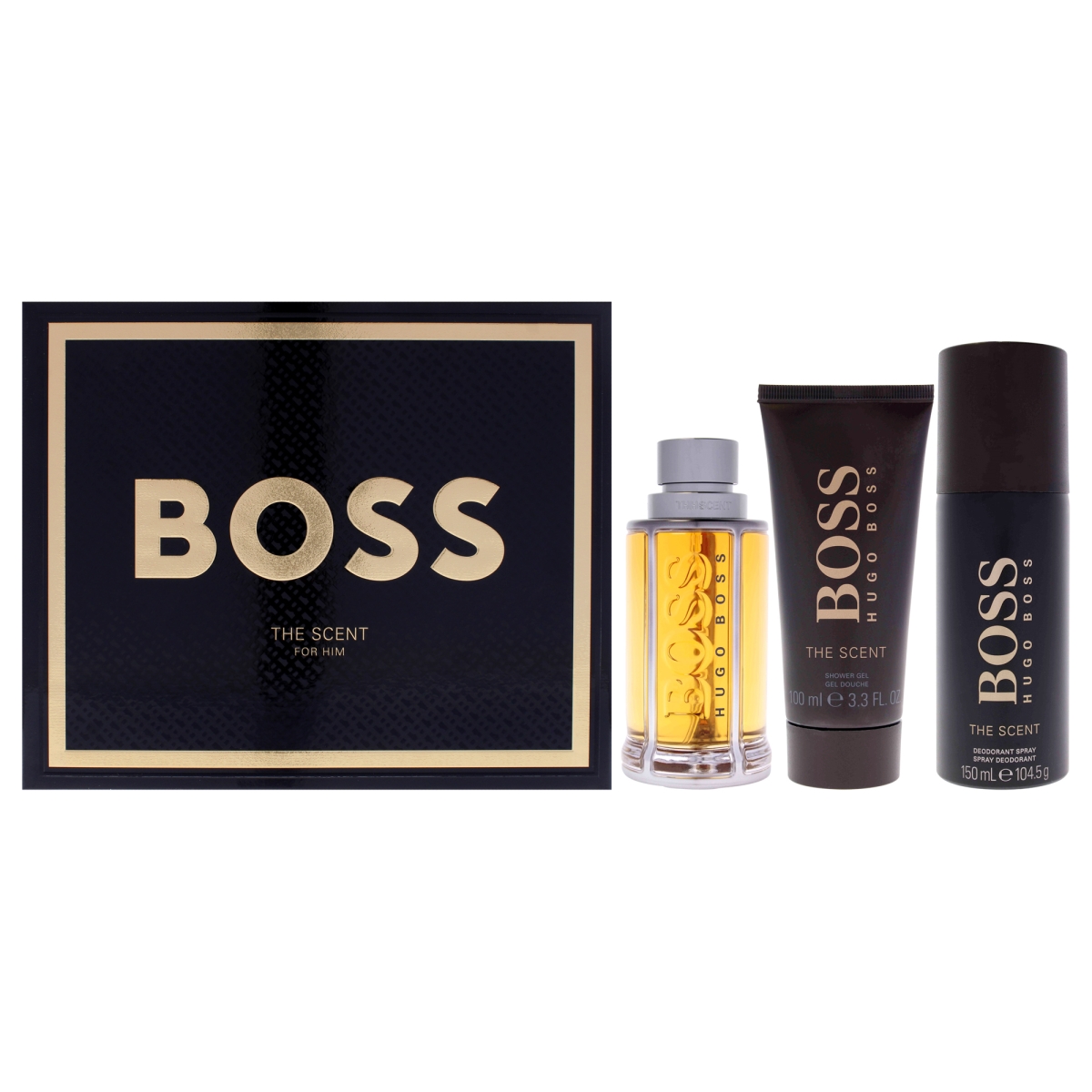 I0161626 Boss The Scent Fragrance Gift Set for Men - Pack of 3