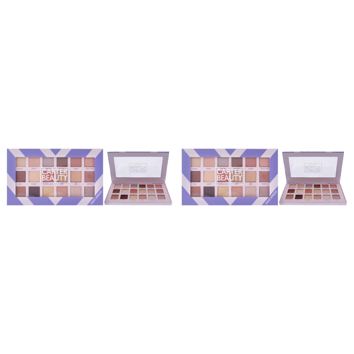 K0004089 0.72 oz 18 Shade Palette for Women - Sweet Apricot - Pack of 2