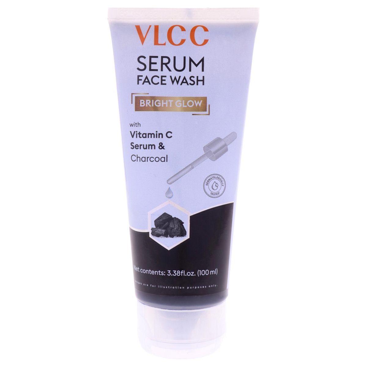 I0161652 3.38 oz Unisex Bright Glow Serum Face Wash - Charcoal