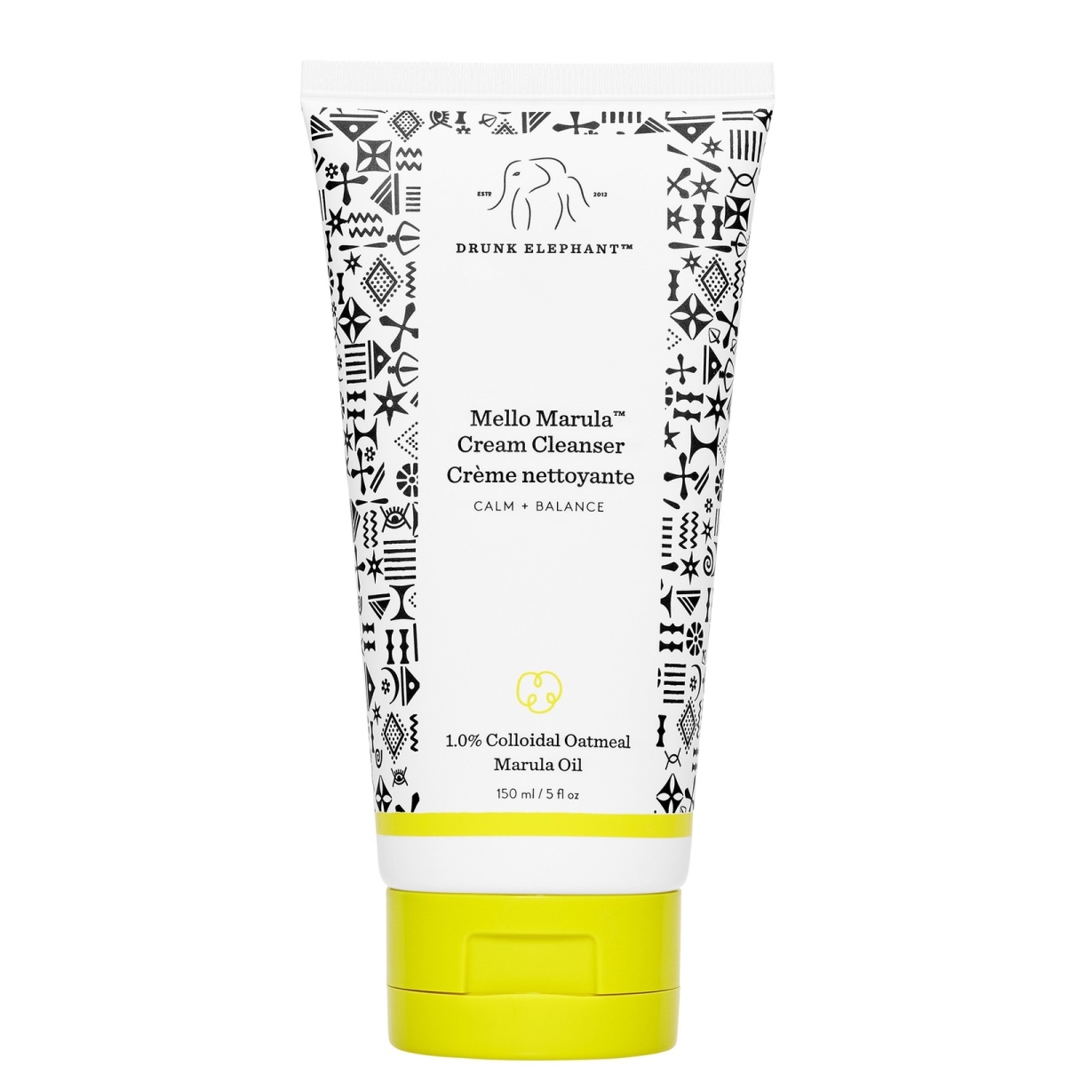 Drunk Elephant Mello Marula Cream Cleanser with 1.0% Colloidal Oatmeal, 150 ml/5 fl oz