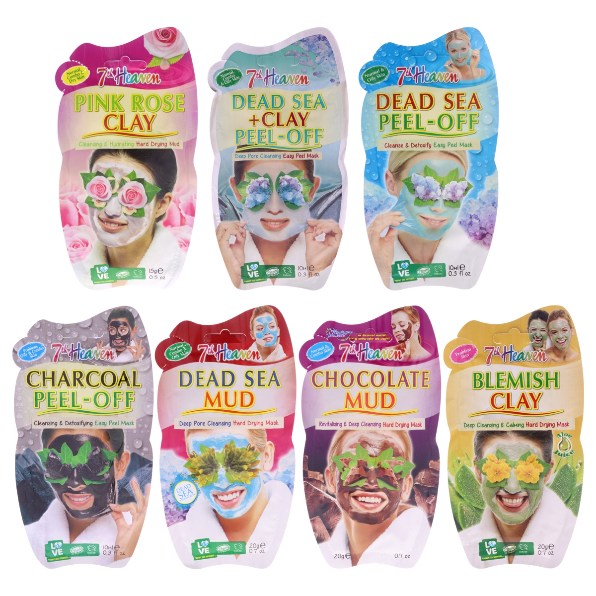 I0162133 Face Mask Set for Women - Set of 7
