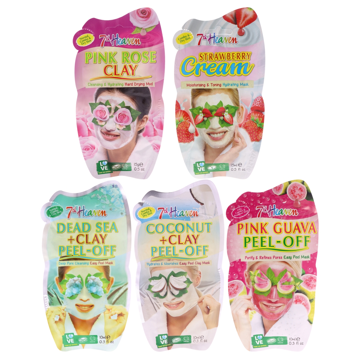 I0162129 Moisturizing Face Masks for Women - Set of 5