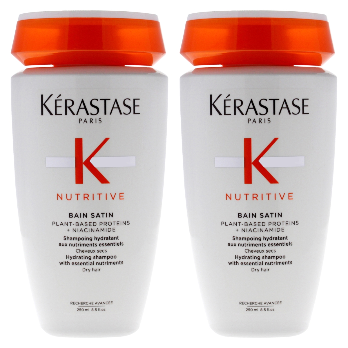 K0007850 8.5 oz Nutritive Bain Satin Shampoo for Unisex - Pack of 2