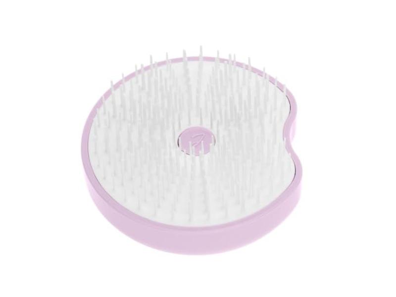 I0163512 Unisex Compact Hairbrush with Mirror - Pink