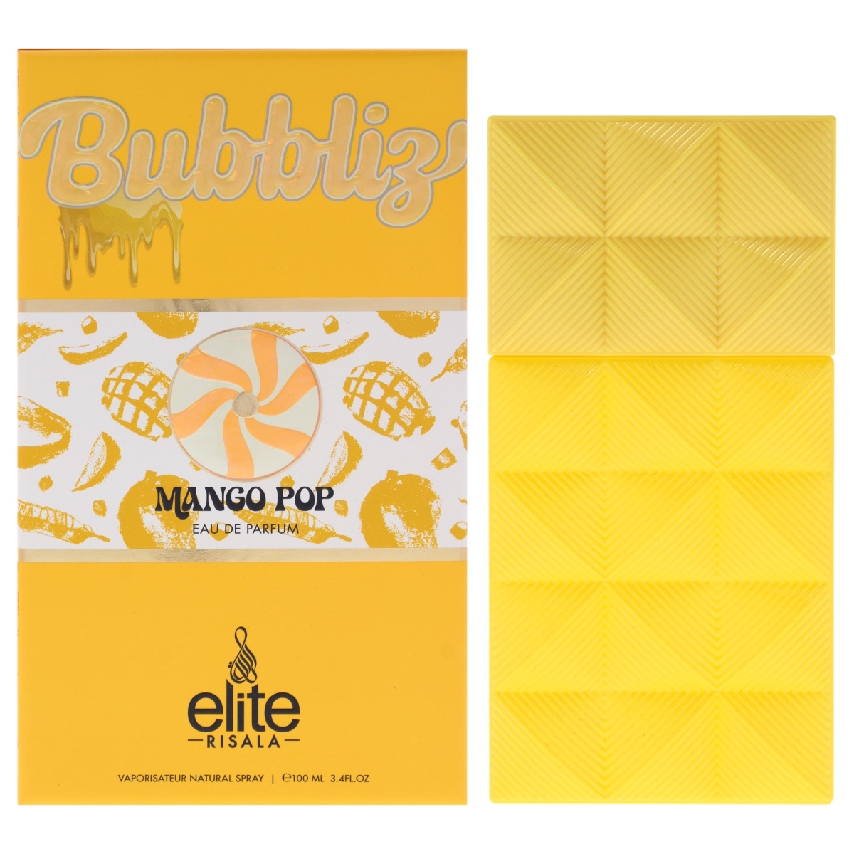 Risala Elite Bubbliz Mango Pop Cologne 3.4 oz EDP Spray for Men