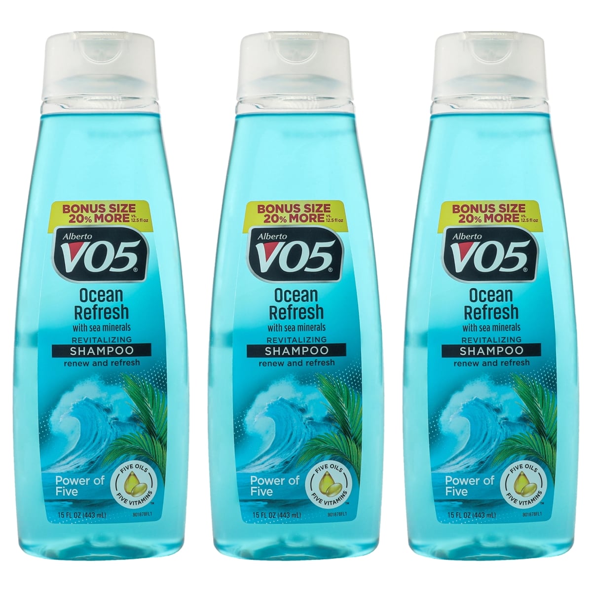 K0008037 15 oz Revitalizing Ocean Refresh Shampoo for Unisex - Pack of 3