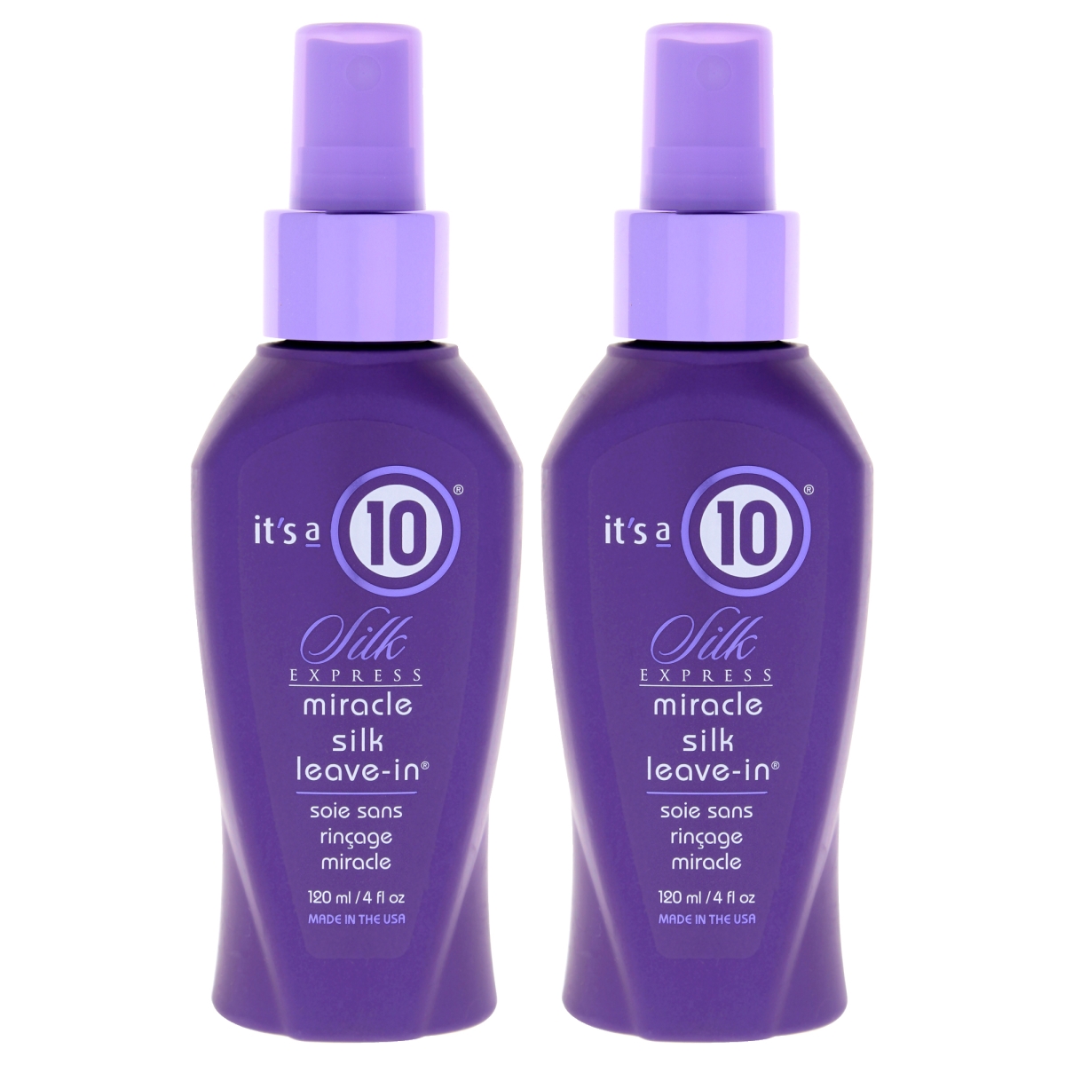 Its A 10 K0007332 4 oz Silk Express Miracle Leave-in Conditioner for Unisex - Pack of 2