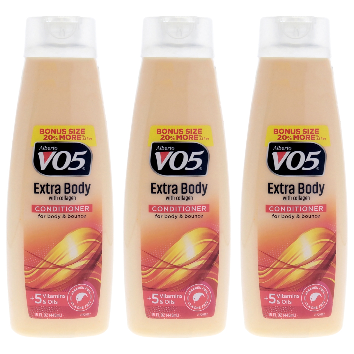 K0008023 15 oz Extra Body Volumizing Conditioner for Unisex - Pack of 3