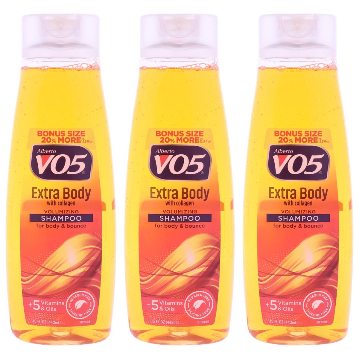 K0008024 15 oz Extra Body Volumizing Shampoo for Unisex - Pack of 3