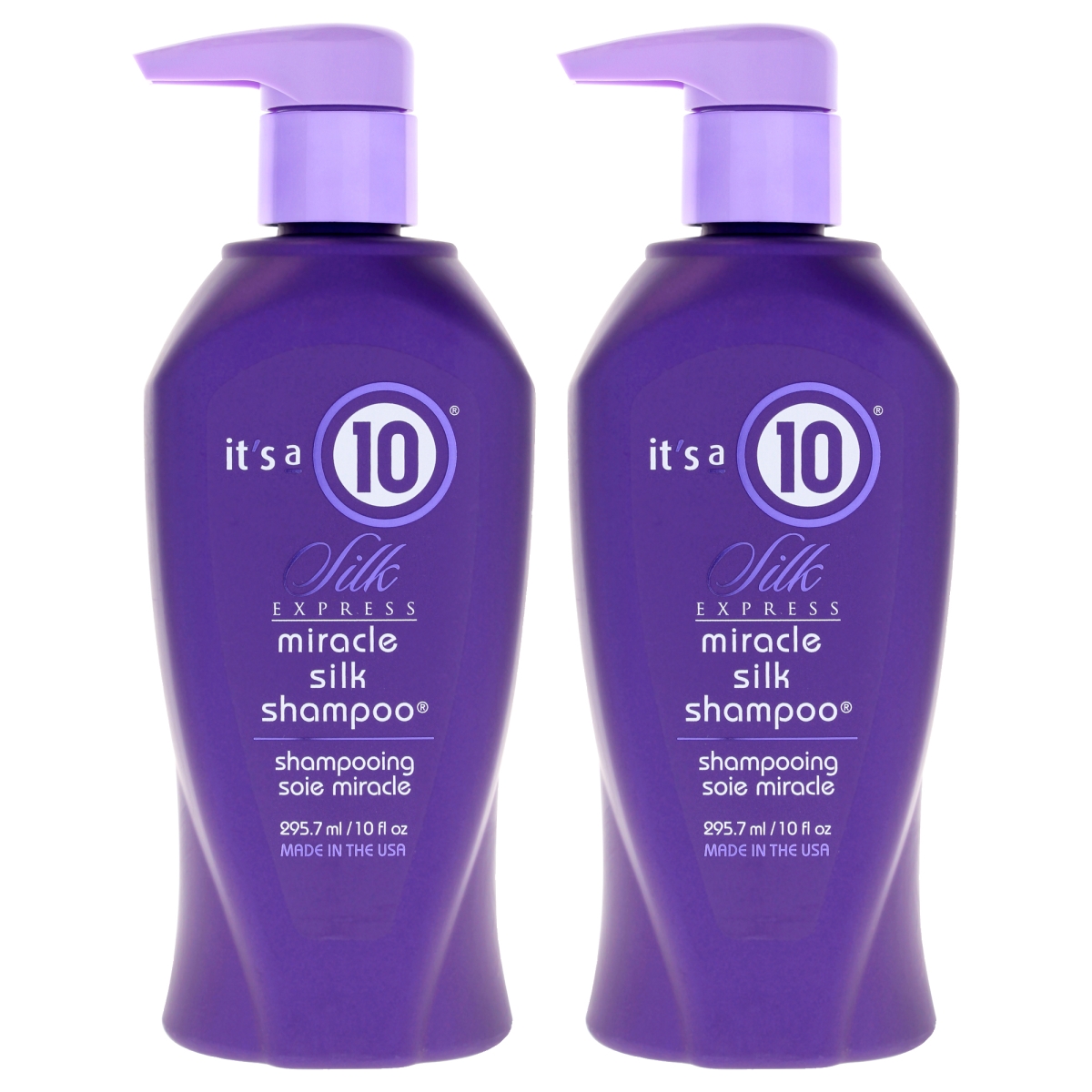 Its A 10 K0007336 10 oz Silk Express Miracle Silk Shampoo for Unisex - Pack of 2