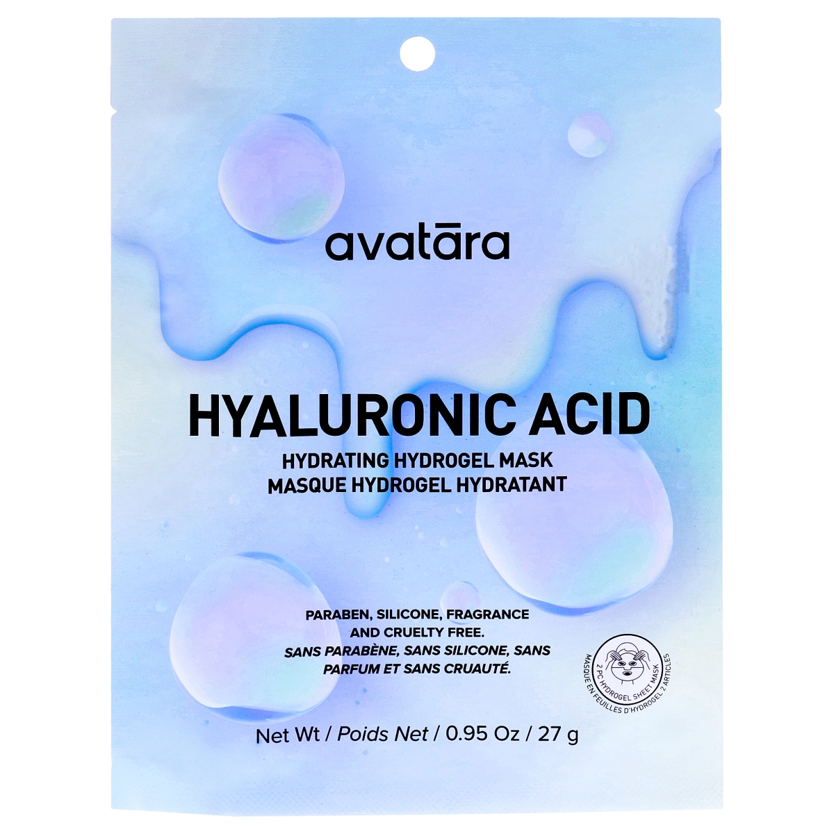 I0166662 0.95 oz Hyaluronic Acid Hydrogel Face Mask for Women