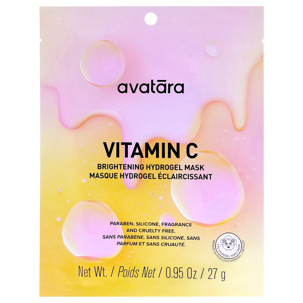 I0166661 0.95 oz Vitamin C Brightening Hydrogel Mask for Women