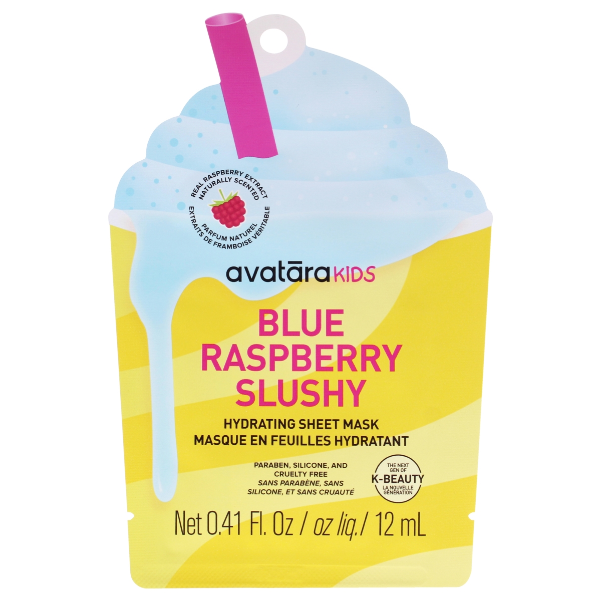 I0166669 12 ml Blue Raspberry Slushy Hydrating Mask for Kids