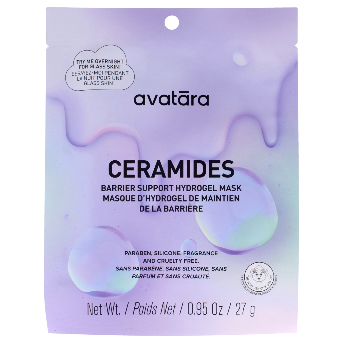 I0166675 0.9 oz Ceramides Barrier Support Hydrogel Mask for Women