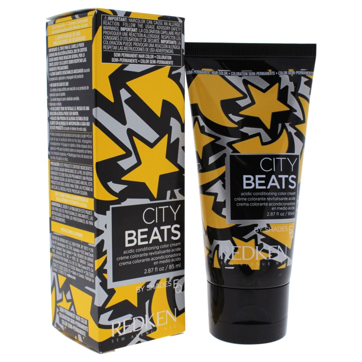 Picture of Redken U-HC-11646 2.87 oz City Beats Shades EQ Hair Color for Unisex&#44; Yellow Cab