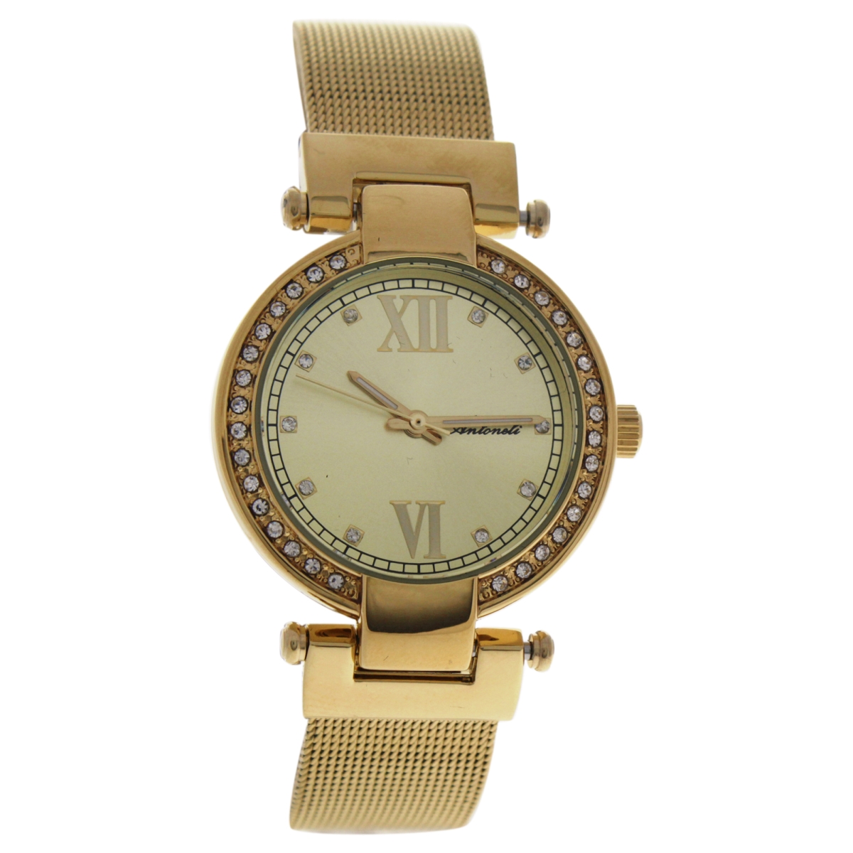 Picture of Antoneli W-WAT-1425 Gold Stainless Steel Mesh Bracelet Watch for Women&#44; AL0500-04