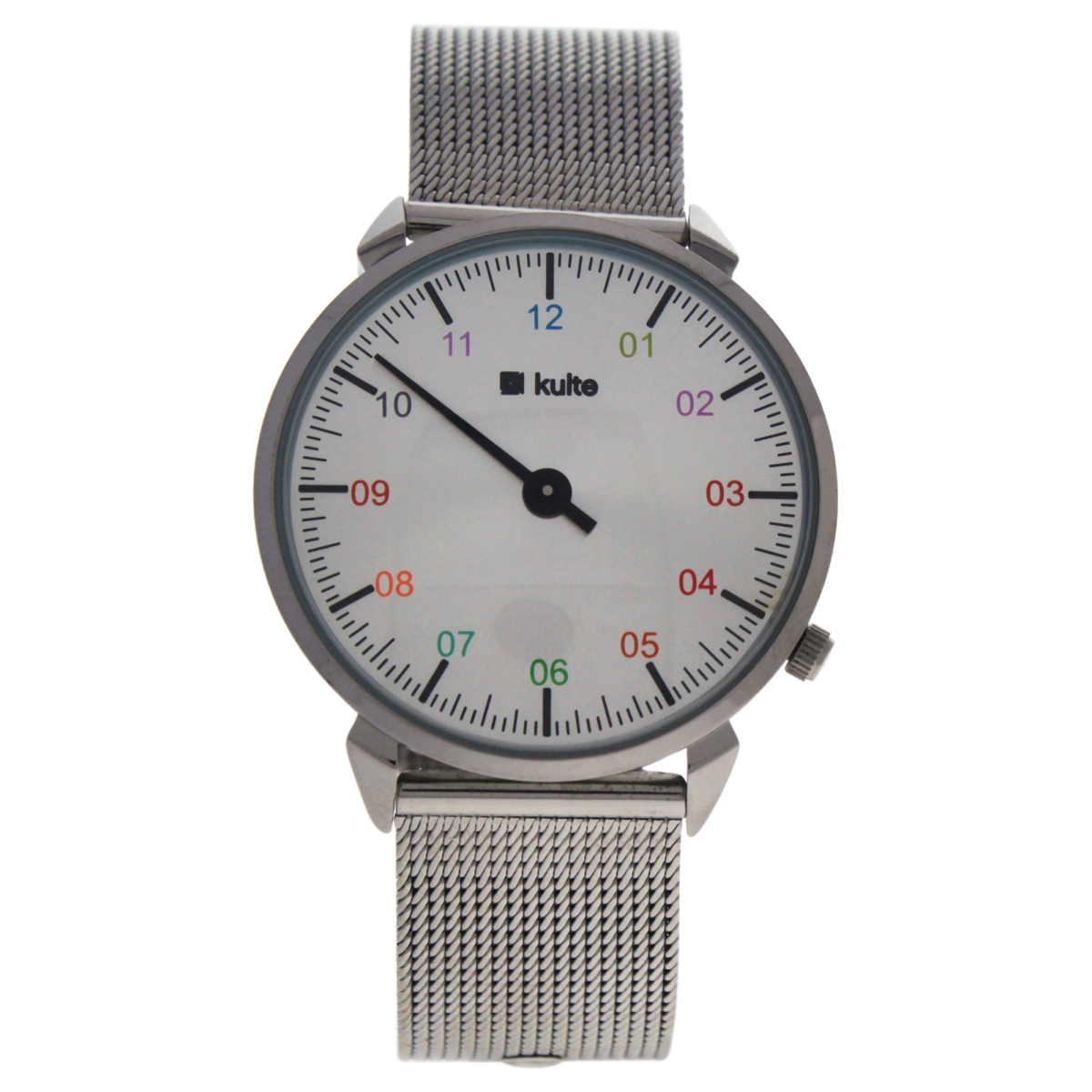 Picture of Kulte U-WAT-1037 Silver Rainbow Stainless Steel Mesh Bracelet Watch for Unisex - KU15-0010