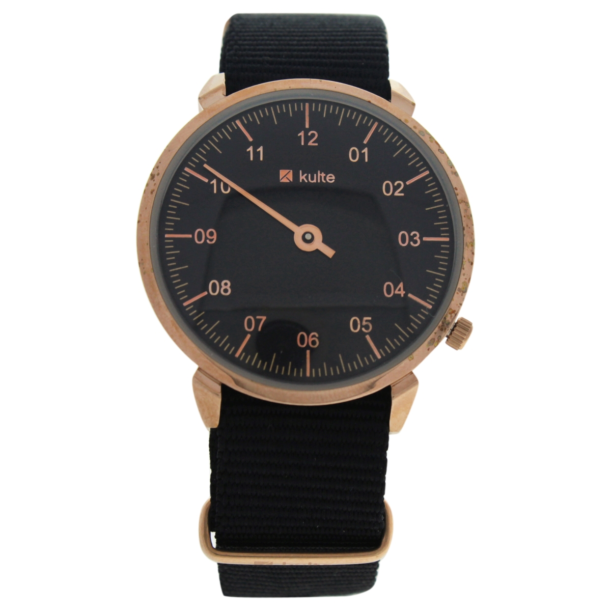 Picture of Kulte U-WAT-1044 Forever Young Rose Gold & Black Nylon Strap Watch for Unisex - KUL01
