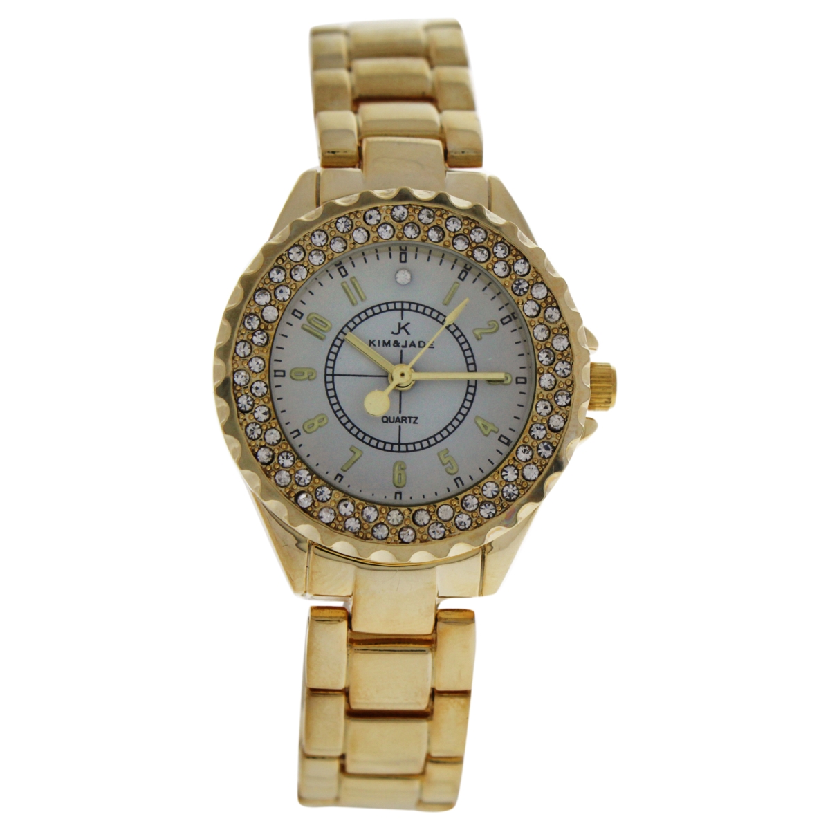 Picture of Kim & Jade W-WAT-1463 Gold Stainless Steel Bracelet Watch for Women - 2033L-GW