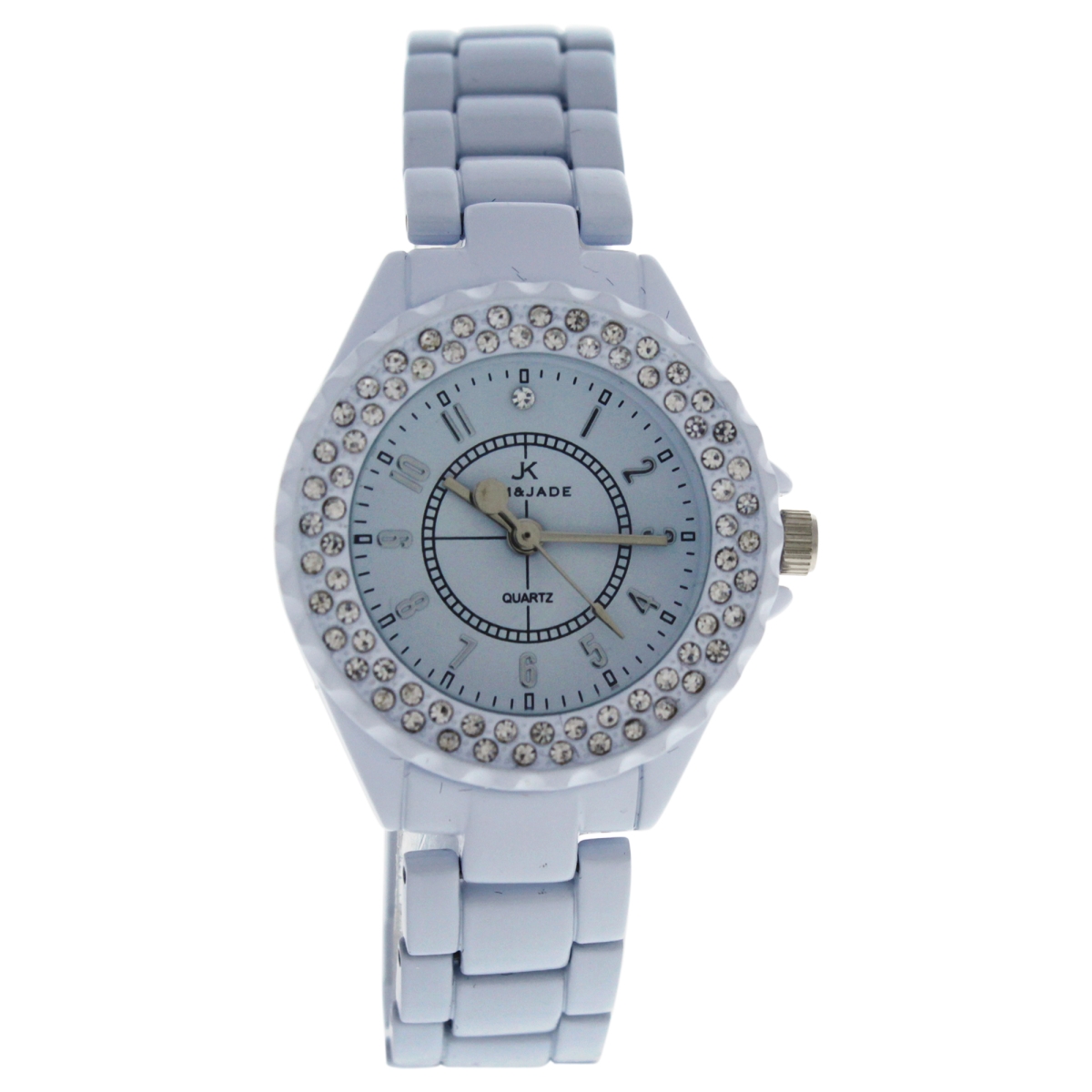 Picture of Kim & Jade W-WAT-1471 White Stainless Steel Bracelet Watch for Women - 2033L-WW