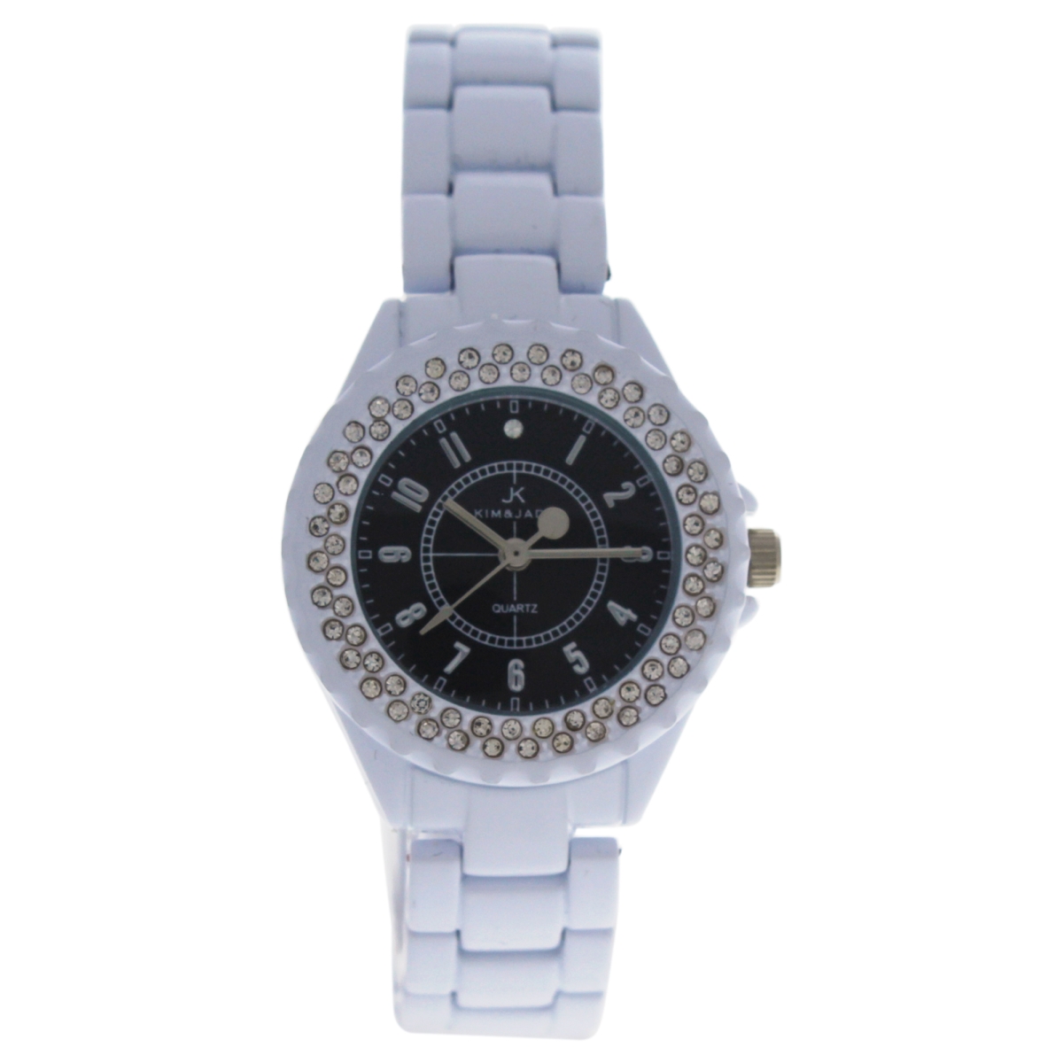 Picture of Kim & Jade W-WAT-1460 White Stainless Steel Bracelet Watch for Women - 2033L-WB