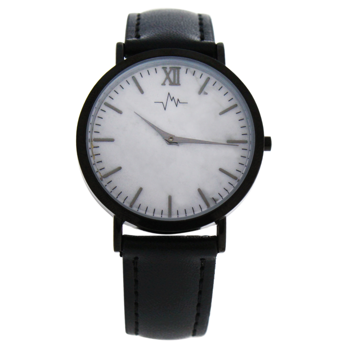 Picture of Andreas Osten W-WAT-1437 Hygge Marble Dial & Black Leather Strap Watch for Women, AO-180