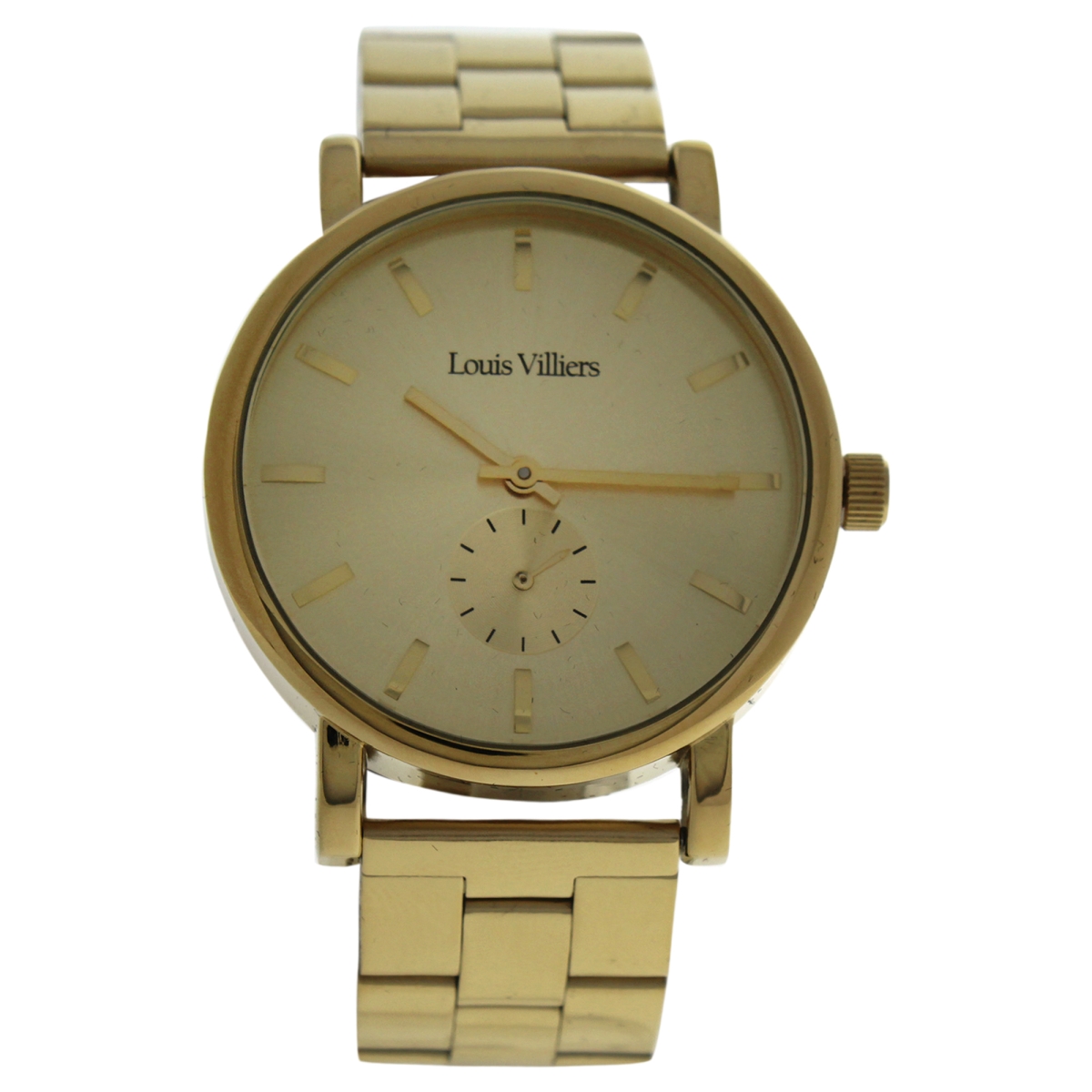 Picture of Louis Villiers U-WAT-1027 LV2070 Stainless Steel Bracelet Watch for Unisex&#44; Gold
