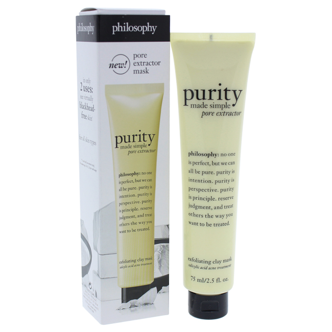 Picture of Philosophy U-SC-4777 2.5 oz Unisex Purity Made Simple Pore Extractor Exfoliating Clay Mask
