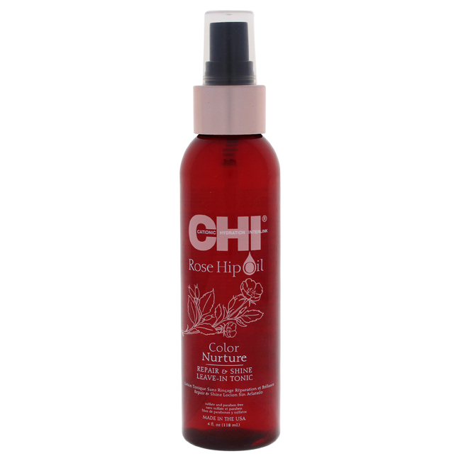 Picture of CHI U-HC-13276 4 oz Unisex Rose Hip Oil Color Nurture Repair & Shine Leave-In Tonic Spray