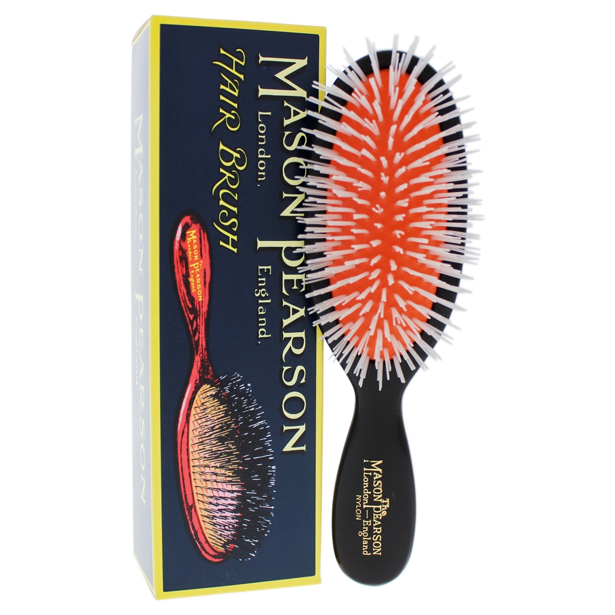 I0084823 Pocket Nylon Hair Brush for Unisex - N4 Dark Ruby -  Mason Pearson