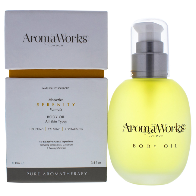 Picture of Aromaworks I0085555 Serenity Body Oil by Aromaworks for Unisex - 3.4 oz